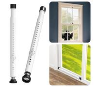 Sliding Door Lock Bar, 2 Pack Child Safety Window Locks for Up and Down Windows/Horizontal Sliding Windows, 17-50 inch Adjustable Window Security Bars from Inside for Apartment, Patio