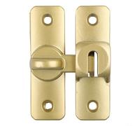 Sliding Door Lock Built From Resistant Zinc Alloy With Precision Engineered Flip Latch For Secure Closure On Multiple Interior Types(gold)