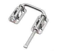 Sliding Door Lock for Child Safety Heavy Duty Zinc Alloy Material Secure Secondary Lock for Homes and Patio Doors Providing Extra Security (silver)