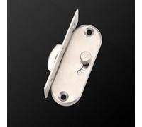 Sliding Door Lock for Right Angle Applications for Bathroom and Cabinet Security