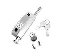 Sliding Door Lock for Window Glass Patio Doors Silver Auxiliary Security Mortise