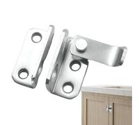 Sliding Door Lock - Metal Bolt 4.5x4.2x2cm, Stainless Steel Security Latch Mechanism | Cabinet Wardrobe Safety Bolt System, for Home Office Kitchen Bathroom Garage Door Security Application Fix Mount