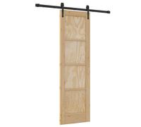 Sliding Door ORKDAL Engineered Wood Sliding Glass Door Interior Black vidaXL