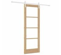Sliding Door ORKDAL Solid Pine Wood and Glass Interior Modern Bedroom vidaXL