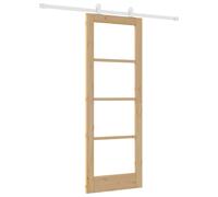 Sliding Door ORKDAL Solid Pine Wood and Glass Modern Interior Partition vidaXL