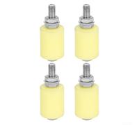 Sliding Door Pulley, 4pcs Nylon Push-Pull Positioning Wheel, Adjustable Gate Guide Roller with Steel Bearings for Quiet Smooth Operation in Home Garden Hardware(32x40)