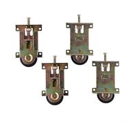 Sliding Door Pulleys for Cabinets with Furniture Wheels and Cam Roller Offering Stable, Smooth Sliding Performance for Multiple Cabinet Types (4pcs)
