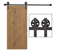 Sliding Door Rail Barn Door Kit Single Wooden 6FT /1830mm
