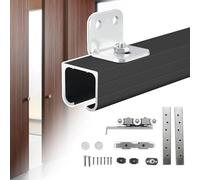 Sliding Door Rail Kit for Wall Mount Barn Door Hardware Set Single Track Sliding Guide for Interior/Exterior Wooden Doors Easy Installat & Design
