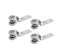 Sliding Door Roller Curtain Wheels - 4PCS Pulley Block for Smooth Operation on Doors & Windows - Durable Hardware for Easy Installation
