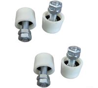 Sliding Door Roller Nylon 40mm Smooth Bearing | Sturdy nylon build, 40mm diameter, built-in ball bearings, reduces friction, long-lasting durability