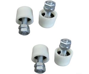 Sliding Door Roller Nylon 40mm Smooth Bearing | Sturdy nylon build, 40mm diameter, built-in ball bearings, reduces friction, long-lasting durability
