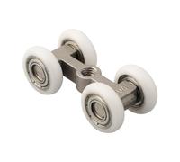 Sliding Door Roller Set, Stainless Steel Heavy-Duty Hanging Wheels for Home Interior Sliding Doors, 5.3 cm Overall Length
