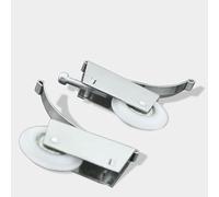 Sliding Door Roller Wheels Set for Wardrobes, Glass & Washroom Doors - Iron Upper and Lower Pulley Fittings, 80kg Load Capacity