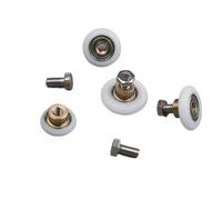 Sliding Door Rollers Shower Room Pulley Sliding Arc Door | Hanging Wheel Old-fashioned Bathroom Glass Track Roller Single Bearing(Diameter-27MM 4pcs)