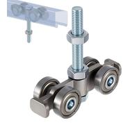 Sliding Door Rollers - Silent Rail With 4 Wheels | Gate Truck | For Exterior Home Bathroom Garage Farm Warehouse Gate Interior Allows Sliding Motion That Will Improve Ease Of Use During The G