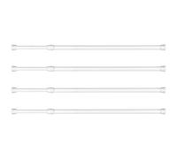 Sliding Door Security Bar, 4Pcs Telescopic Window Security Bars for Sliding Doors - Extends 15.7-27.6 Inch, Window Lock Bar for Kitchen Bathroom Safety