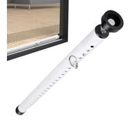 Sliding Door Security Bar - Safety 17-50 inch Adjustable, Child Security Lock, Forced Entry Prevention Action, Household Protection Management Tool, Hardware Category, White Finish Home Patio