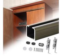 Sliding Door Track Kit for 0.7 to 4m Barn Door Top-Mount Hardware for Closet & ket Doors Aluminum Guide Rail for Smooth Easy Installat