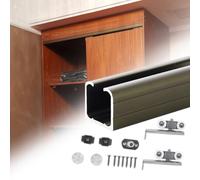 Sliding Door Track Kit for 0.7 to 4M Barn Door Top-Mount Hardware for Closet & ket Doors Aluminum Roller System for Smooth and Easy Installat