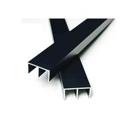 Sliding Door Track Kit for Glass Panels - Double Track with Wheels for Easy DIY Installation in Display Cabinets, Wardrobes, and Closets