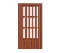 Sliding Door Track, Privacy Divider Door Folding Accordion Door Interior Sliding Plastic with Metal Top Track Handle