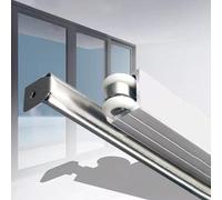 Sliding Door Track Rail, Sliding Door Hardware Track Kit with 8-Wheel Hangers 100kg for 30-50mm Door Multicolor 60-500cm(Silver,480cm/189in)