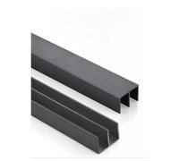 Sliding Door Track Set, Dual Channel Aluminum Alloy for Smooth Operation, Easy Installation for Cabinets and Showcases
