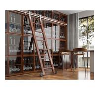 Sliding Door Track Set - Rolling Sliding Ladder Hardware Kit for Barn Doors, Easy Installat for Ladder Shelves & Library - Clete Retractable Rolling Ladder System