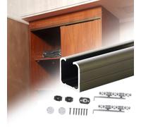 Sliding Door Track System for Closet Doors - 0.7 to 4M Aluminum Barn Door Hardware Kit Top-Mount ket Door Rail Easy Installat & Slish Design