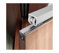 Sliding Door Track, Top Mount Sliding Door Track Roller Kit White 4-30ft 30-50mm Doors 6 Wheel Aluminum(4ft/1.2m)