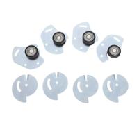 Sliding Door Track Wheels 23mm Stainless Steel Roller for Wardrobe | Ball Bearing Design, Smooth Quiet Movement, Resists Sagging and Derailment, for Glass Doors, Office Use
