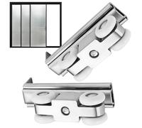 Sliding Door Wheel Pulley, Door Roller Wheel Set, Wear-Resistant Replacement Accessories for Home Kitchen Study Bathroom Closet Wardrobe Large Room Dividers