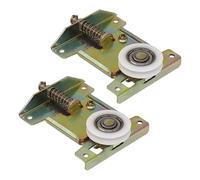 Sliding Door Wheels for Wardrobe 2X Track Pulley Sliding Door Roller Concaved Wheels Smooth U Groove Cabinet Wheel Mounted