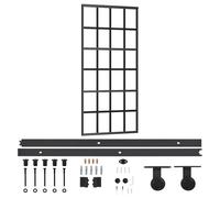 Sliding Door with Hardware Set Gate Door System Multi Sizes Multi Model vidaXL