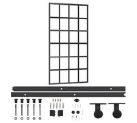 Sliding Door with Hardware Set Gate Door System Multi Sizes Multi Model vidaXL