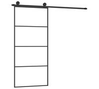 Sliding Door with Hardware Set Multi Sizes 3 Horizontal Bars/4x2 Grids vidaXL