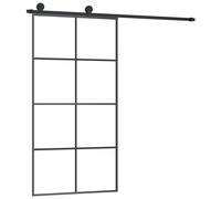 Sliding Door with Hardware Set Multi Sizes 3 Horizontal Bars/4x2 Grids vidaXL