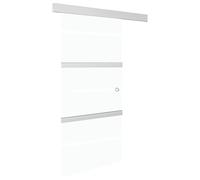 Sliding Door with/without Soft Stops ESG Aluminium Silver Multi Sizes vidaXL