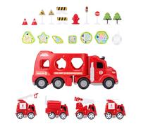 Sliding Engineering Car for Kids Develop Fine Motor Skill with Jointed Design Misting Play Vehicle Shape Learning Toy Play Vehicle Toy for Toddler