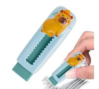 Sliding Eraser, Cute Capybara Sliding Pencil Eraser, Soft Cute Erasers, Art Rotler for Students, Children, Drawing, Painting, Write the Ideal Precision Tools