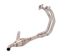 Sliding exhaust pipe Motorcycle Exhaust Pipe Front Middle Connecting Rod Pipe (without Muffler) Suitable For Y&amaha R3 R25 MT-03 MT25 muffler