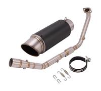 Sliding exhaust pipe Motorcycle Exhaust Pipe Modification Front Connecting Rod Pipe Muffler Suitable For Y&amaha XSR125 XSR 125 2020-2022 muffler(P-type)