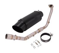 Sliding exhaust pipe Motorcycle Exhaust Pipe Modification Front Connecting Rod Pipe Muffler Suitable For Y&amaha XSR125 XSR 125 2020-2022 muffler(Q-type)