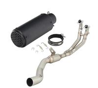 Sliding exhaust pipe Motorcycle Exhaust System Front Link Pipe Muffler Complete Set Suitable For RS660 RS For Tuono 660 2021-2024 muffler(Style 2)