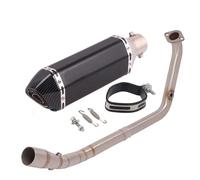 Sliding exhaust pipe Motorcycle Exhaust System Front Link Pipe With Muffler For Y&amaha YZF R15 R125 V3 V4 MT15 MT-15 MT125 2020-2021 muffler(Type D)