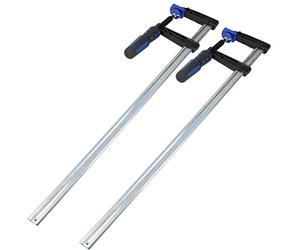 Sliding F Clamp Bar Profile Clamp Holder Fastener Fastening 600mm x 80mm 2pc