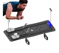 Sliding Fitness Board Trainer - Portable Fold Away Core Workout Machine, Multi Functional Training Device With Rollers And Grip Pads, Strength Balance Exercise Equipment For Home Studio