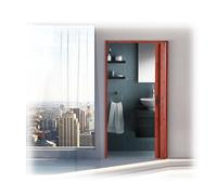 Sliding Folding Barn Doors - No-Drill Accordion Gate for Doorways Patios & Garages - Complete Mounting Hardware Included - 66x80in (167.5x203cm)