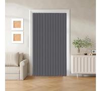Sliding folding blinds with magnetic closure, suitable for sliding doors, studios, and bedrooms.-gray- W200xH240cm